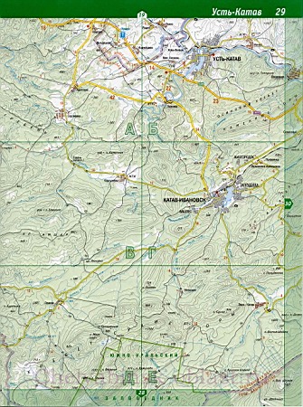 Подробная Карта Каслинского Района